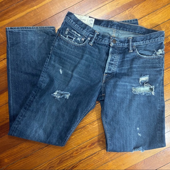 Abercrombie Men’s Classic Straight Jeans 34 x 34
